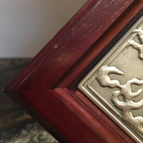 Vintage Royal Selangor Pewter Chinese Dragon Art Plaque - Picture 4 of 12